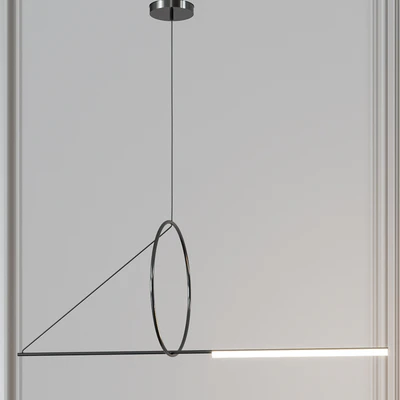 CERCLE ET TRAIT LINEAR SUSPENSION By CVL Luminaires — Ver 2