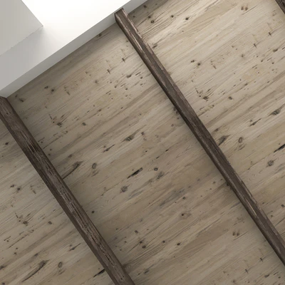 Wooden ceiling with beams 12 — Ver 3