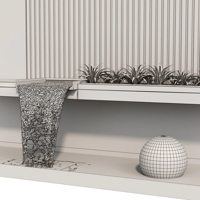 Modernist wall fountain 02 — Скачать