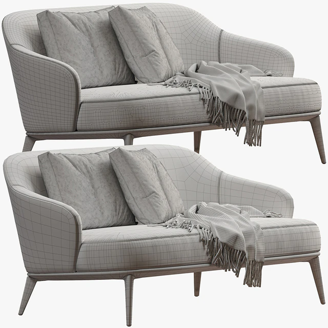 Minotti Leslie Lounge Sofa — Скачать