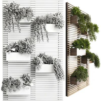 Indoor plant-plant stand wood vase 03 — Ver 3