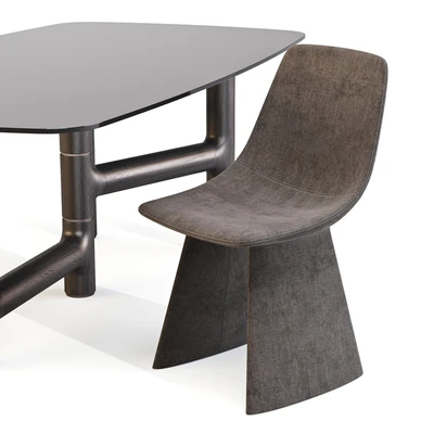 Dining Set 02: Bonaldo (Pivot Table and Agea Chairs) — Вид 2