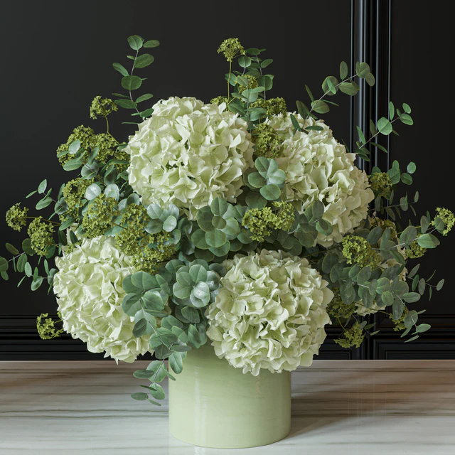 Flower Set 051 Green Hydrangea — Descargar