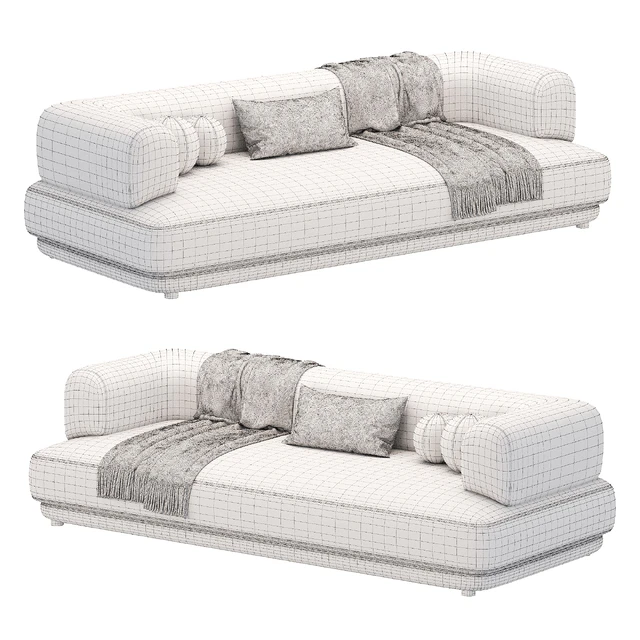 Zanotta BUMPER Fabric Sofa — Descargar