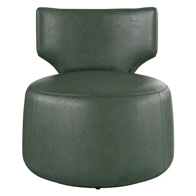 Homary-Green Cute Chair Upholstered Accent Chair Swivel Chair — Ver 2