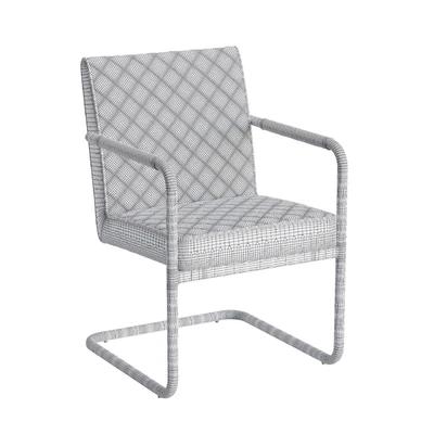 Zuo Quilt Modern Dining Chair in White — Вид 2
