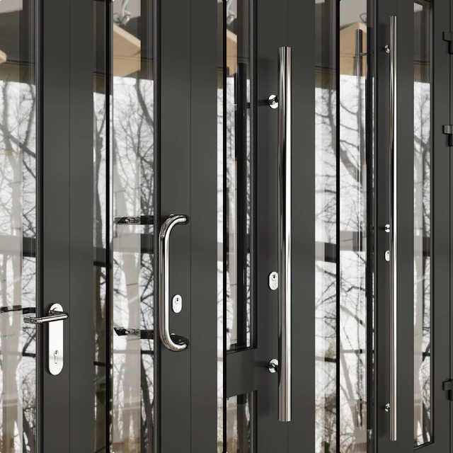 Противопожарные витражные двери 02 — Скачать