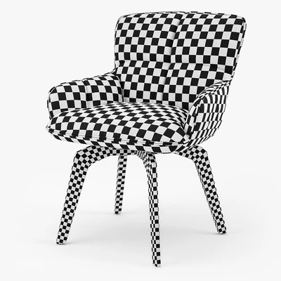 Freifrau Marla armchair low wooden frame — Ver 2