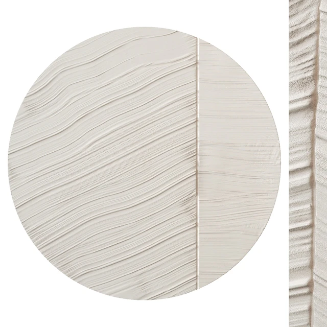 Round abstract plaster painting — Descargar