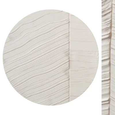 Round abstract plaster painting — Ver 1