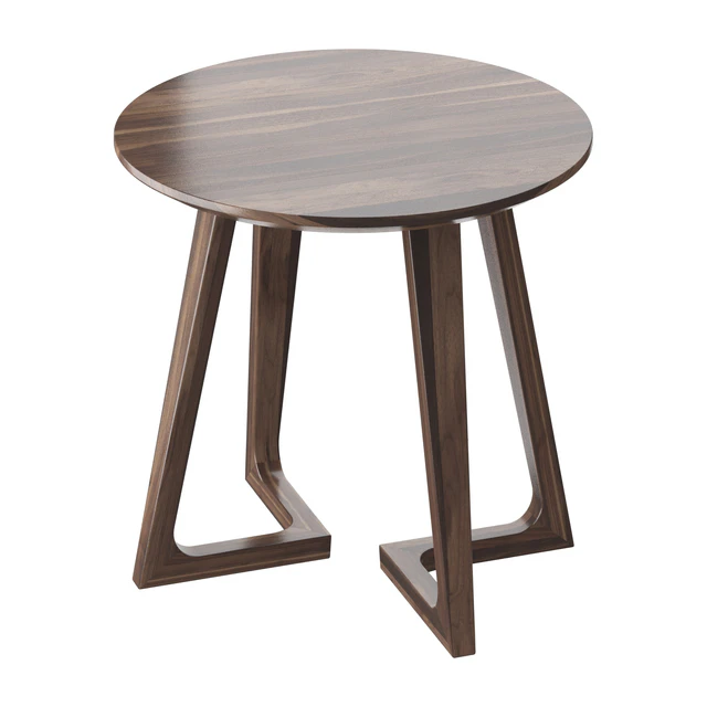 American-style household solid wood round coffee table — Descargar