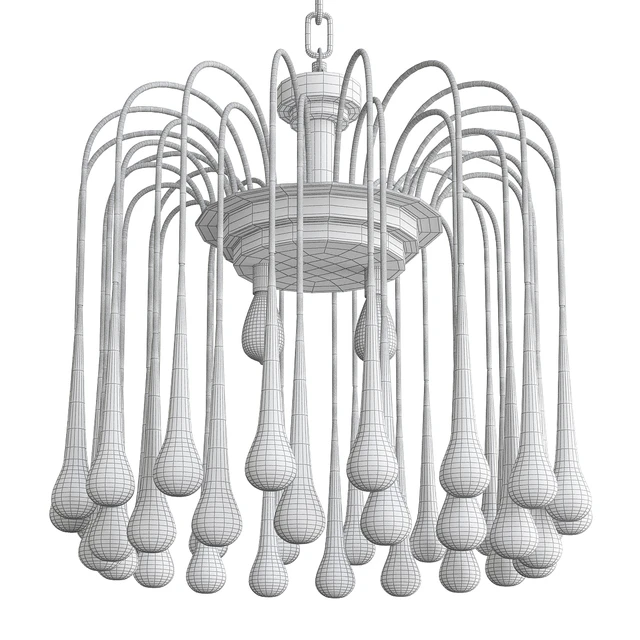 Beveled Murano Glass Teardrop Chandelier — Descargar