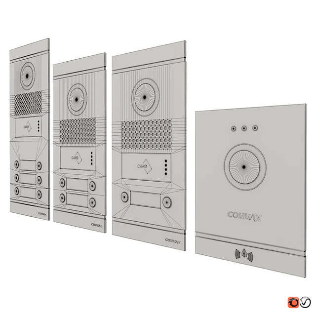 Set of COMMAX FINE VIEW on-door speakerphones — Descargar