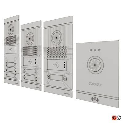 Set of COMMAX FINE VIEW on-door speakerphones — Ver 2