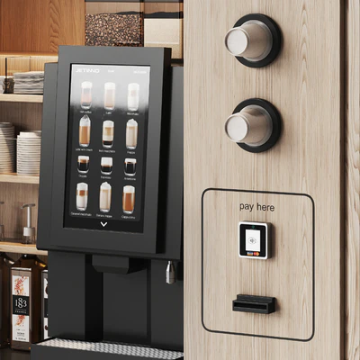 Coffee vending machine. Coffee to go. Self-service coffee shop. Vendor point 2 — Ver 2