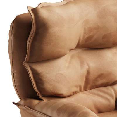 Dunn Leather Swivel Arm Chair — Вид 2