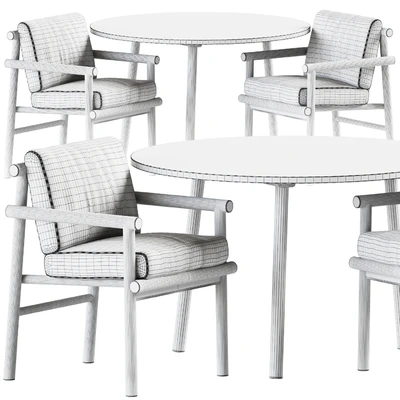 Paddle Table by Cruso and Ayana Chair by B&B Italia / Garden furniture — Ver 3