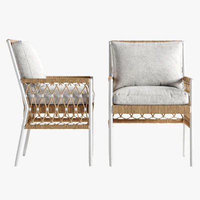Serena and Lily Salt Greek chair Terrace table set — Ver 2