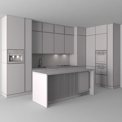 Kitchen Modern 16 (Corner Kitchen) — Ver 4