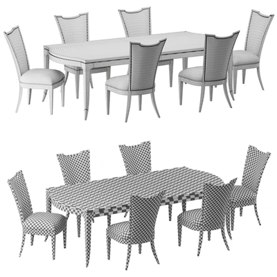 Caracole-Very Appealing-Silver Platter Table Set — Ver 2
