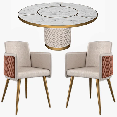 Table and Amet Chair Reflex — Ver 2