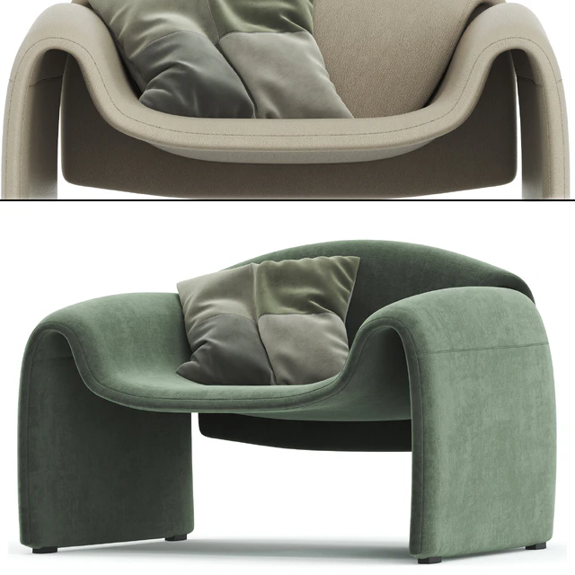 Le Club Armchair By Poliform — Скачать