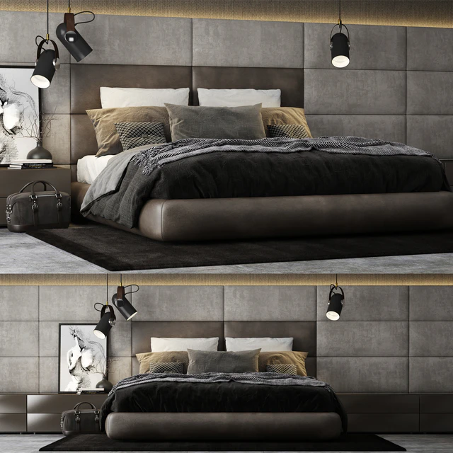Poliform Dream Bed Headboard — Descargar