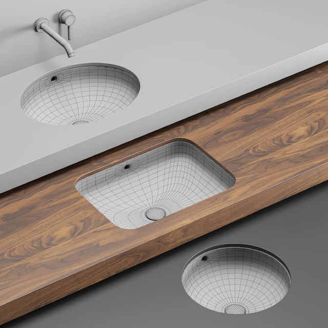 Cielo Undercounter Washbasin Set — Descargar