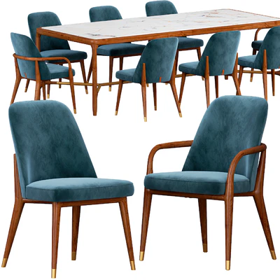 Ulivi Lise chair and ELISEE RECT table — Вид 1