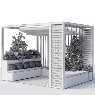 Landscape Furniture with Pergola and Roof garden 15 — Ver 2