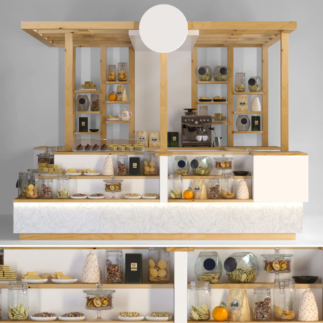 Coffee point design in a supermarket — Descargar