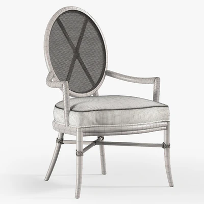 Oval X-Back Chair — Ver 2