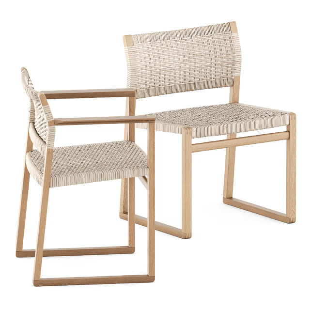 BM62 and BM61 Chair and Taro Table by Fredericia Furniture — Скачать