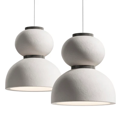 Japandi Lantern Shaped Pendant Light — Ver 1