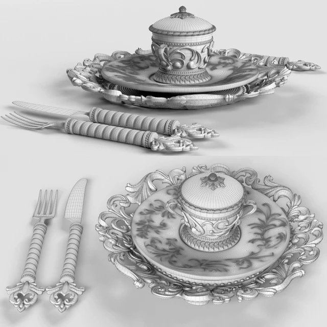 GG Collection Piece Fleur de Lis Place Setting — Descargar