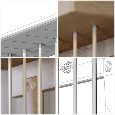 RH Brunswick exclusive tournament billiards cue rack — Вид 2