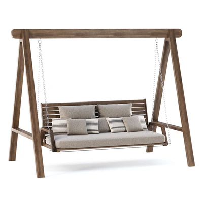 Mary wooden double garden swing MR45 by Bpoint Design / Деревянные садовые качели — Вид 2