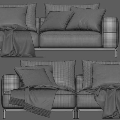 Flexform Ettore Chaise Longue Sofa 3 — Ver 3