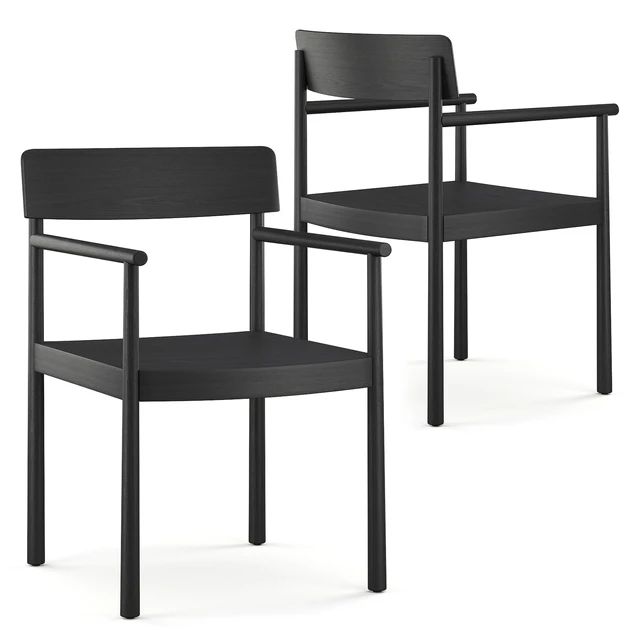 Normann Copenhagen Timb Armchair Black — Скачать