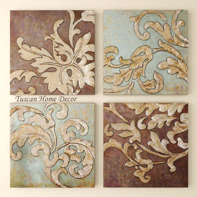 Tuscan Home Decor. Pictures, картина, узор, вензель, настенный декор, итальянский, классический, luxury, люкс — Вид 1