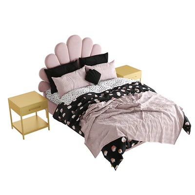 The Emily Meritt Shell Upholstered Bed — Ver 2