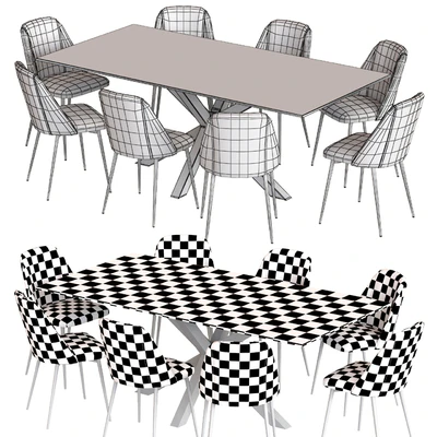 Cult Furniture Heaven 8 Seat Dining Table and Marco Chair — Ver 2