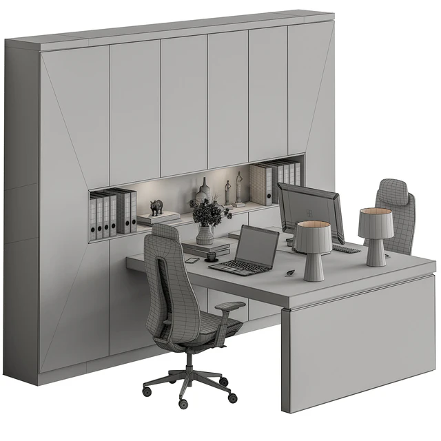 Employee Set - Office Furniture 504 — Descargar