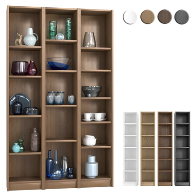IKEA BILLY Shelving unit with decorative elements — Ver 1