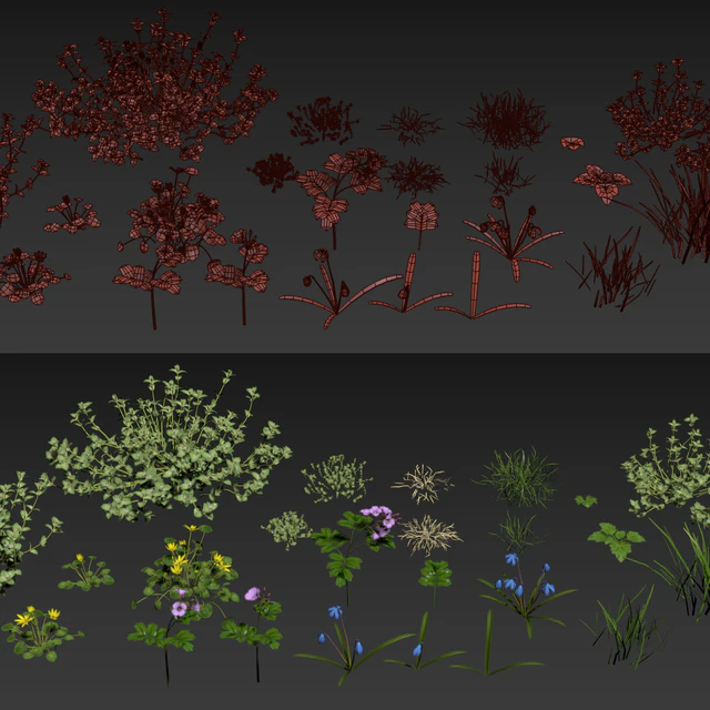 Spring grass set #1 — Descargar