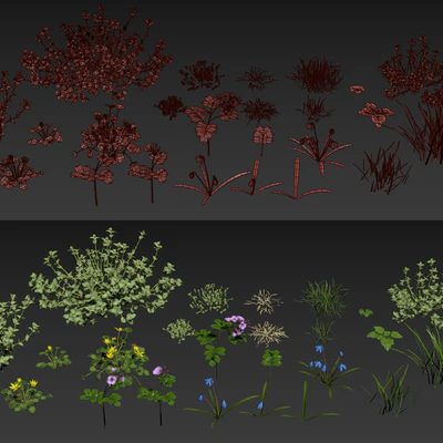 Spring grass set #1 — Ver 3