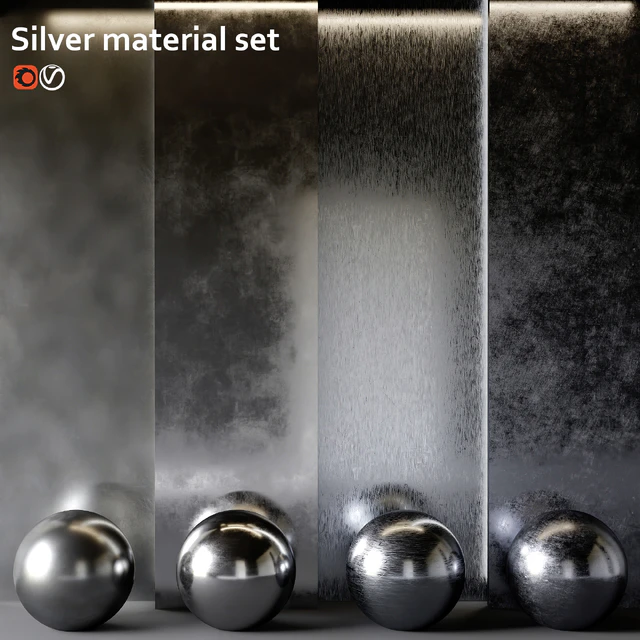 Silver material set — Descargar
