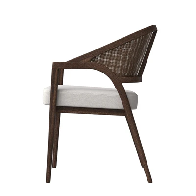 Aimee Dining Arm Chair in Cinder — Ver 2