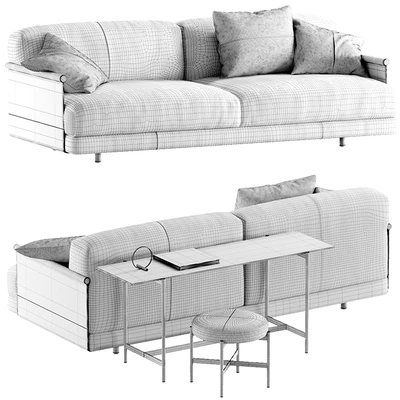 Sofa Ditre Italia Althon Night and Table Ditre Italia Erys — Ver 2