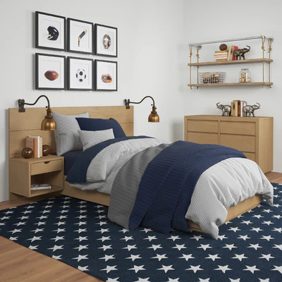 CALLUM FLOATING NIGHTSTAND PLATFORM BED, Restoration Hardware — Вид 1